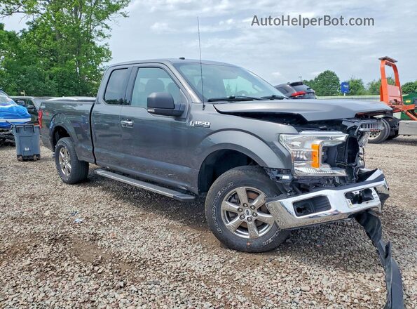 1FTEX1EP4JKG07926 2018 FORD F150 Gray 