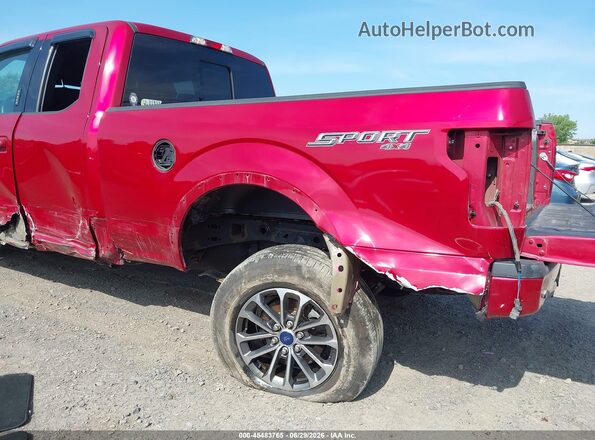 1FTEX1EP4LFB96734 2020 FORD F150 Red წინა ხედი
