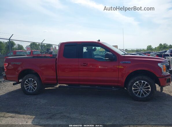 1FTEX1EP4LFB96734 2020 FORD F150 Red სალონის 360-გრადუსიანი ხედი