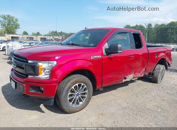 1FTEX1EP4LFB96734 2020 FORD F150 Red წინა მარცხენა ხედი სამი მეოთხედიდან