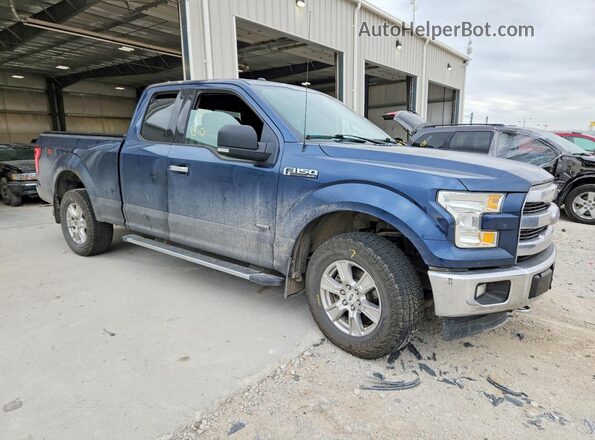 1FTEX1EP5HFA33713 2017 FORD F150 Blue 