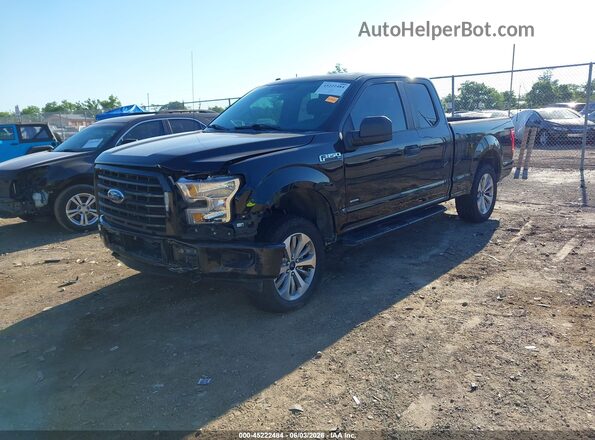 1FTEX1EP5HFC19171 2017 FORD F150 Black Vista tres cuartos delantera izquierda