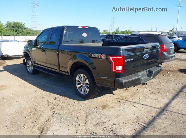 1FTEX1EP5HFC19171 2017 FORD F150 Black Trasero izquierdo