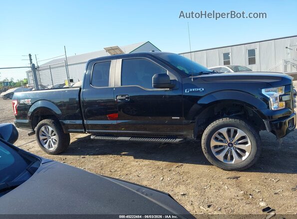 1FTEX1EP5HFC19171 2017 FORD F150 Black Vista interior trasera