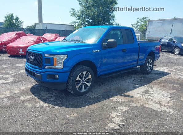 1FTEX1EP5LFC15548 2020 FORD F150 Синий Передняя левая четверть