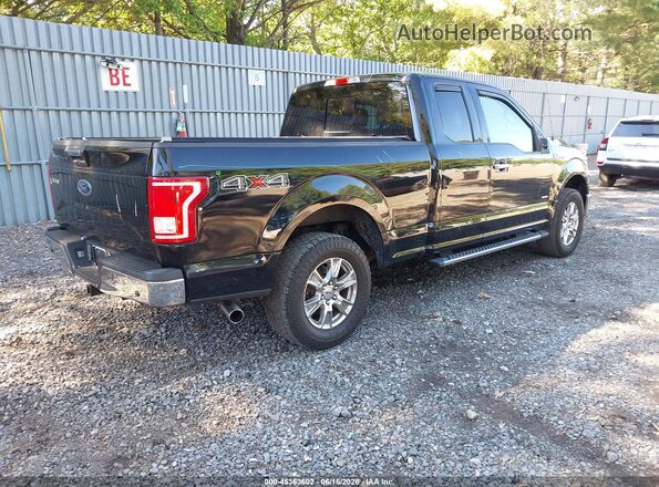 1FTEX1EP6GFC44661 2016 FORD F150 Черный Задняя правая четверть