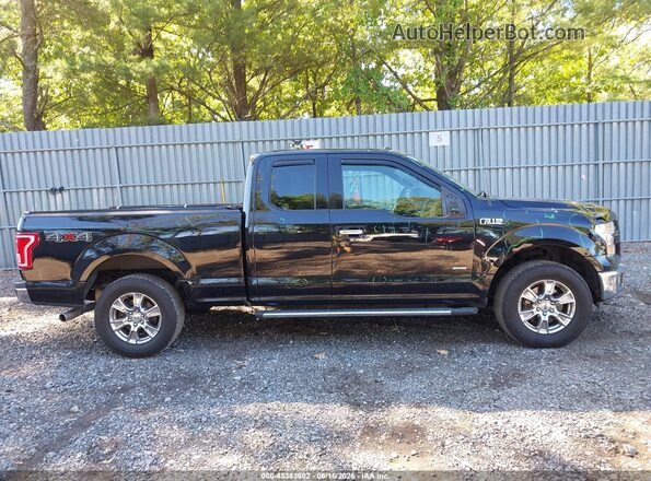 1FTEX1EP6GFC44661 2016 FORD F150 Черный Вид задней части салона