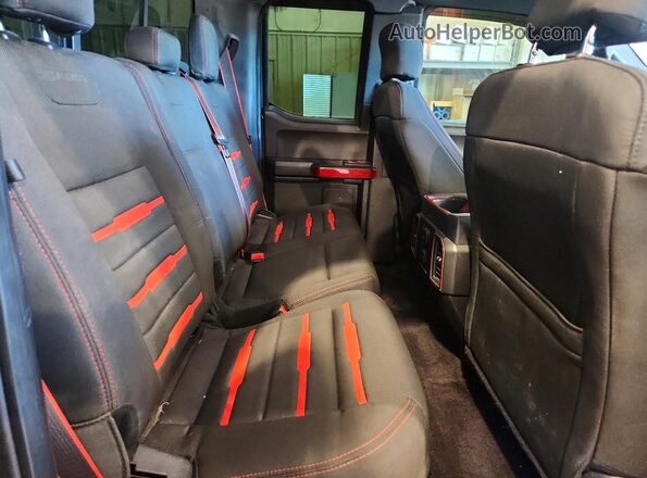 1FTEX1EP6GFC46698 2016 FORD F150 Black უკანა სავარძლების ხედი