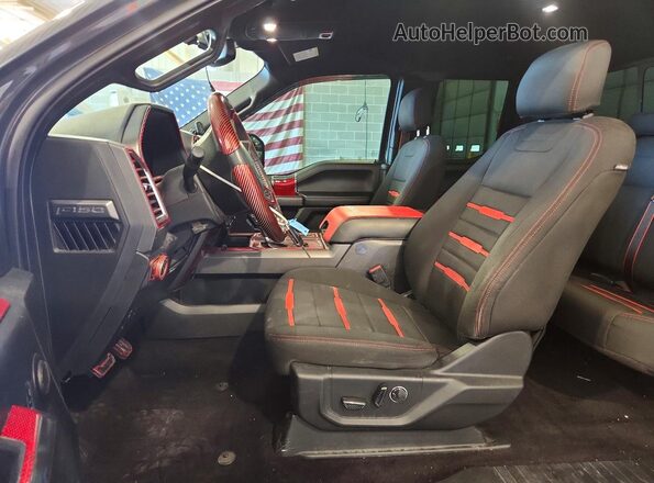 1FTEX1EP6GFC46698 2016 FORD F150 Black წინა სალონის ხედი