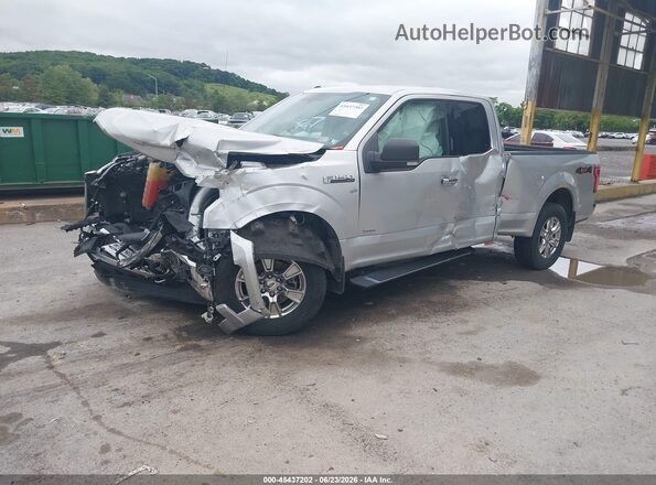 1FTEX1EP6GFC81466 2016 FORD F150 Silver Առջևի ձախ երեք քառորդ տեսարան