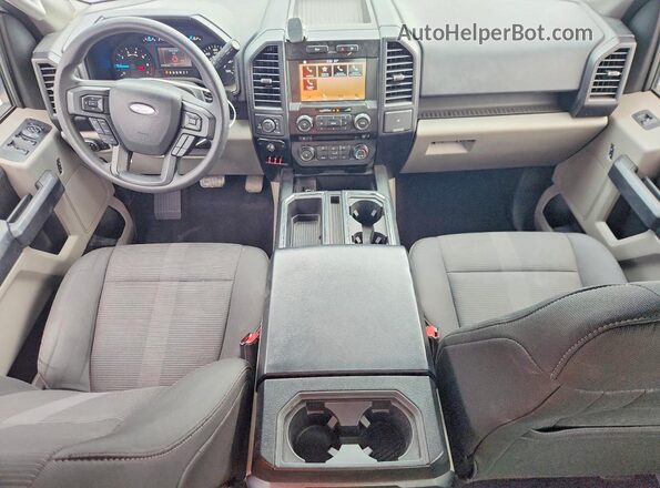 1FTEX1EP6HKC11622 2017 FORD F150 White Dashboard view