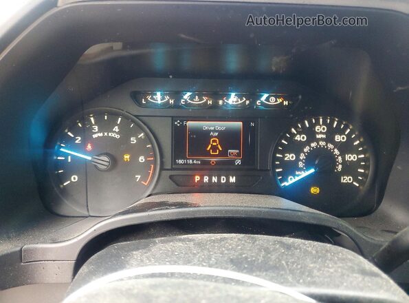 1FTEX1EP6JKE74313 2018 FORD F150 Blue Widok zestawu wskaźników