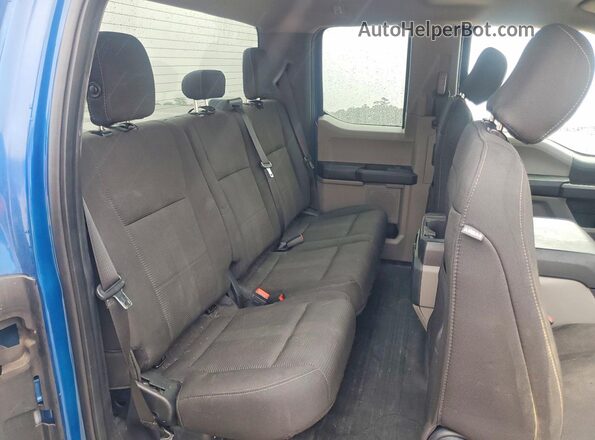 1FTEX1EP6JKE74313 2018 FORD F150 Blue Widok tylnych siedzeń