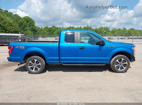 1FTEX1EP6KKE20690 2019 FORD F150 Blue 