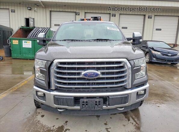 1FTEX1EP7HKC58979 2017 FORD F150 Charcoal Вид спереду