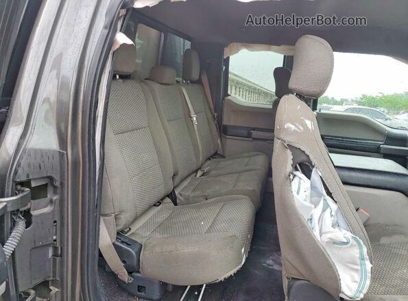 1FTEX1EP7HKC58979 2017 FORD F150 Charcoal Вид задніх сидінь