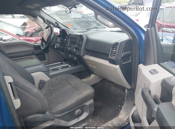 1FTEX1EP7JFC12289 2018 FORD F150 Blue Widok wnętrza z przodu
