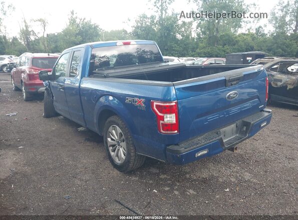 1FTEX1EP7JFC12289 2018 FORD F150 Blue Tył lewy