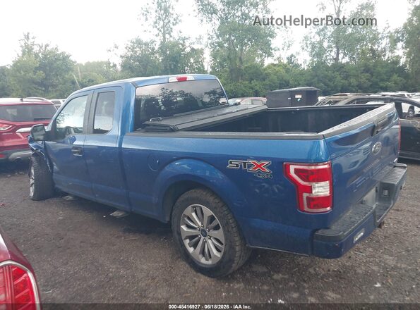 1FTEX1EP7JFC12289 2018 FORD F150 Blue Widok wnętrza 360 stopni