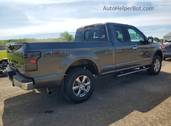 1FTEX1EP7JFD81762 2018 FORD F150 Серый Задняя правая четверть