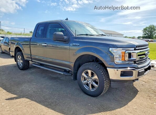 1FTEX1EP7JFD81762 2018 FORD F150 Серый Передняя правая четверть