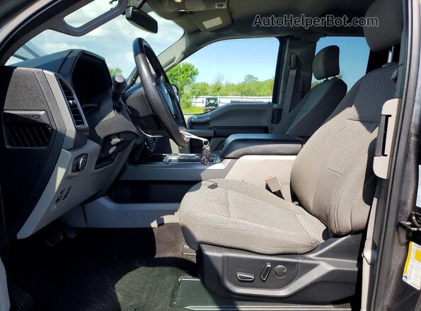 1FTEX1EP7JFD81762 2018 FORD F150 Серый Вид салона спереди