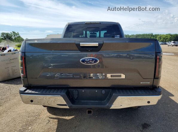 1FTEX1EP7JFD81762 2018 FORD F150 Серый Вид сзади