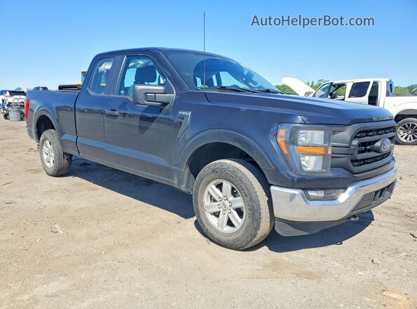 1FTEX1EP7PFA03420 2023 FORD F150 Черный Передняя правая четверть