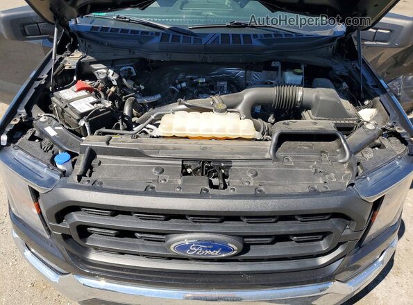 1FTEX1EP7PFA03420 2023 FORD F150 Черный Вид задней части салона