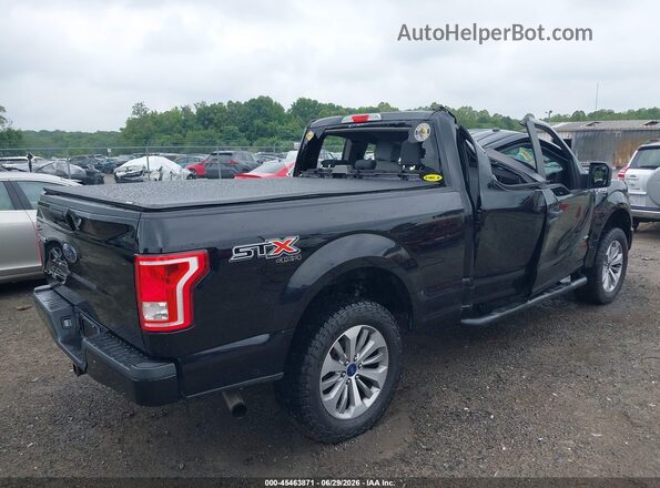 1FTEX1EP8HFA42664 2017 FORD F150 Black Tył prawy