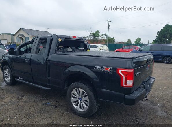 1FTEX1EP8HFA42664 2017 FORD F150 Black Tył lewy