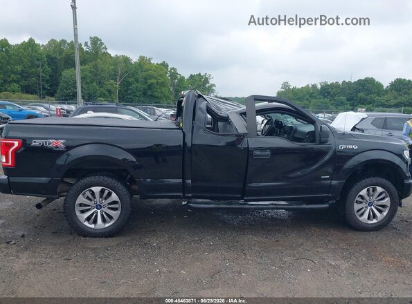 1FTEX1EP8HFA42664 2017 FORD F150 Black Widok wnętrza z tyłu