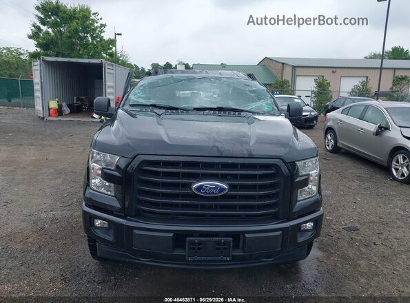 1FTEX1EP8HFA42664 2017 FORD F150 Black Widok zestawu wskaźników