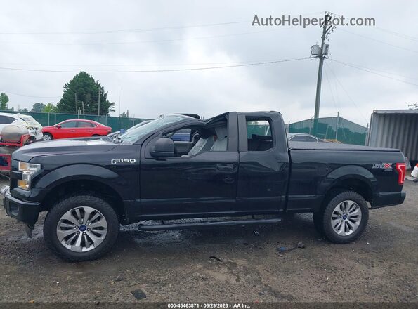 1FTEX1EP8HFA42664 2017 FORD F150 Black Widok wnętrza 360 stopni