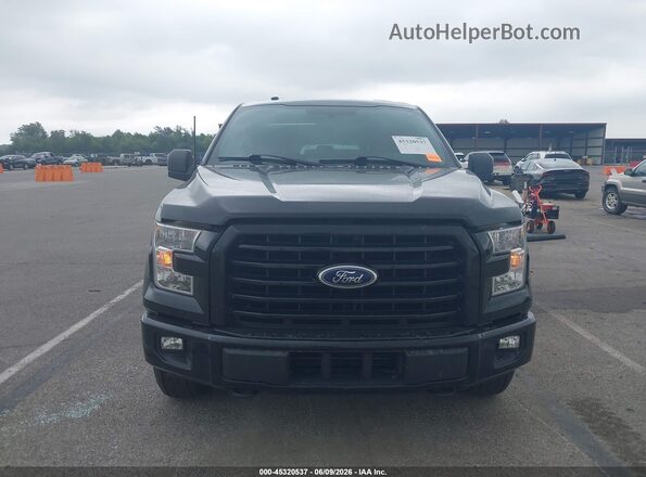 1FTEX1EP8HFB88109 2017 FORD F150 Black Вид щитка приладів