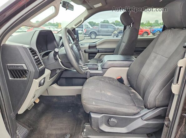 1FTEX1EP8JFA15678 2018 FORD F150 Purple წინა სალონის ხედი