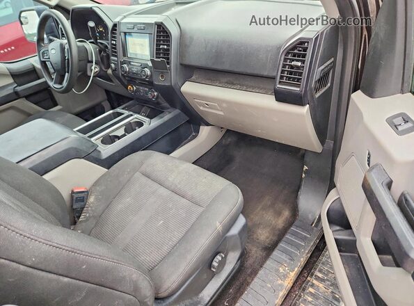 1FTEX1EP8JFA15678 2018 FORD F150 Purple წინა პანელის ხედი
