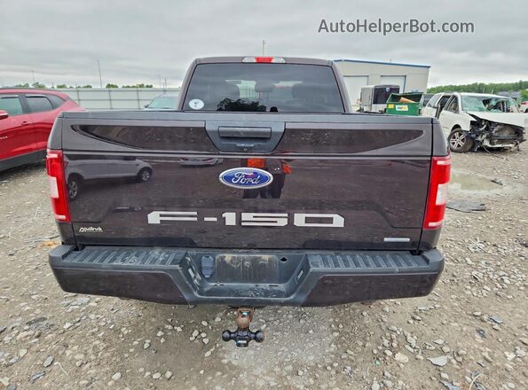 1FTEX1EP8JFA15678 2018 FORD F150 Purple უკანა ხედი