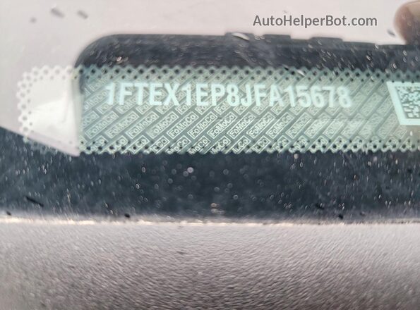 1FTEX1EP8JFA15678 2018 FORD F150 Purple ძრავის განყოფილების ხედი