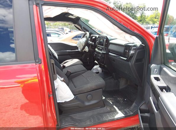 1FTEX1EP8MKE98262 2021 FORD F150 Red Front interior view