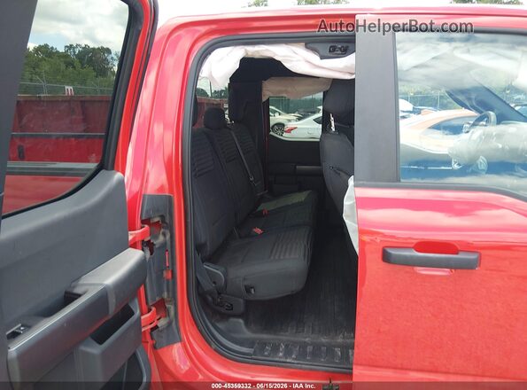 1FTEX1EP8MKE98262 2021 FORD F150 Red VIN sticker view