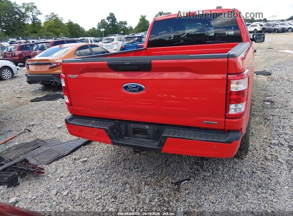 1FTEX1EP8MKE98262 2021 FORD F150 Red 