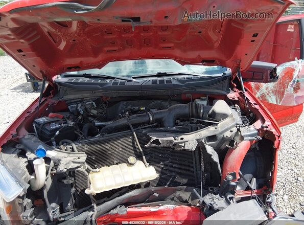 1FTEX1EP8MKE98262 2021 FORD F150 Red Rear view