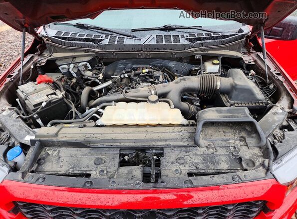 1FTEX1EP8PKD79471 2023 FORD F150 Red Սալոնի հետևի տեսք