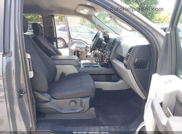 1FTEX1EP9JFB65623 2018 FORD F150 Серый Вид салона спереди