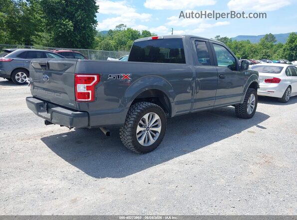 1FTEX1EP9JFB65623 2018 FORD F150 Серый Задняя правая четверть