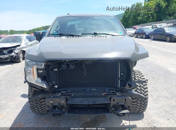 1FTEX1EP9JFB65623 2018 FORD F150 Серый Вид задней части салона