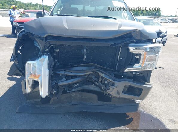 1FTEX1EP9JKD54876 2018 FORD F150 Gray Դիմացի տեսք