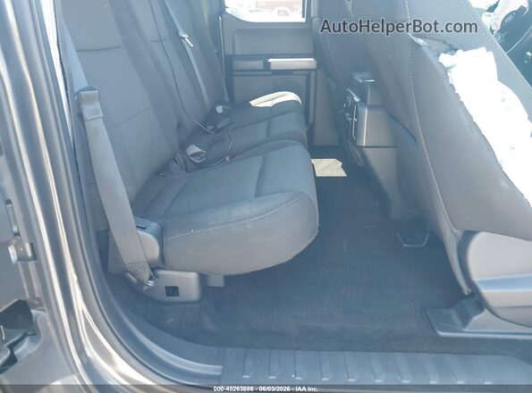1FTEX1EP9JKD54876 2018 FORD F150 Gray VIN կոդի պիտակի տեսք