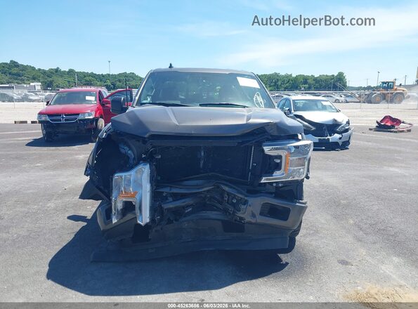 1FTEX1EP9JKD54876 2018 FORD F150 Gray Սալոնի հետևի տեսք